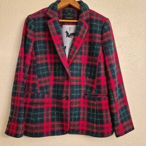 NWOT Talbots Holiday Blazer: X-Mas Christmas Effortless Classic Essential: 16